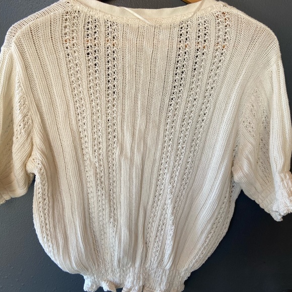 Zara holes knit blouse size Large - Picture 2 of 6